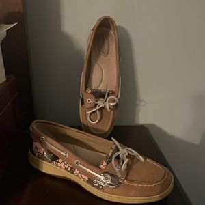 Pink & Flowery Sperry Top-Siders Size 7.5